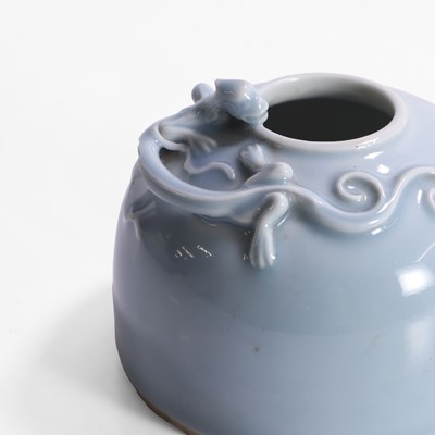 Lot 139 - A Chinese clair-de-lune-glazed beehive water pot