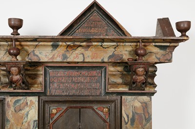 Lot 324 - A large painted cabinet