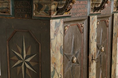 Lot 324 - A large painted cabinet