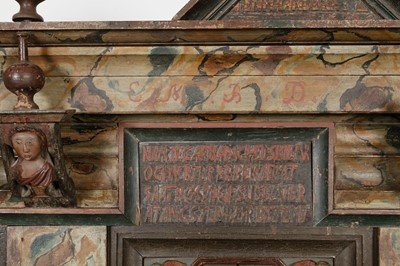 Lot 324 - A large painted cabinet