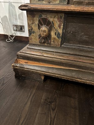 Lot 324 - A large painted cabinet