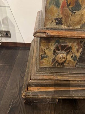 Lot 324 - A large painted cabinet