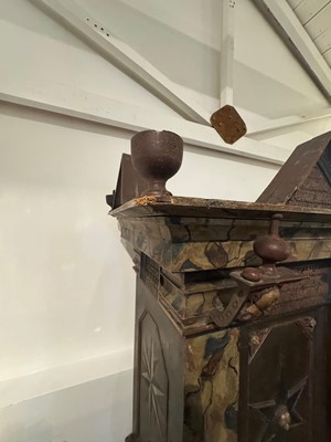 Lot 324 - A large painted cabinet