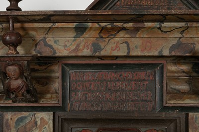 Lot 324 - A large painted cabinet