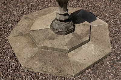 Lot 446 - A carved stone sundial