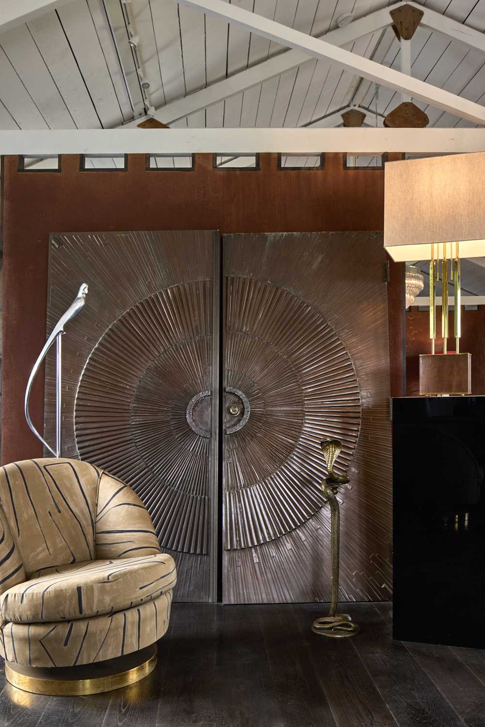 Lot 7 - A pair of 'Heroic Sunburst' doors