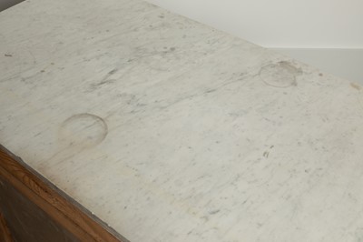 Lot 84 - A pair of walnut console tables