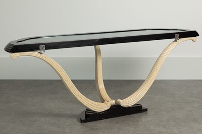 Lot 173 - A Maitland-Smith tortoiseshell-mounted console table