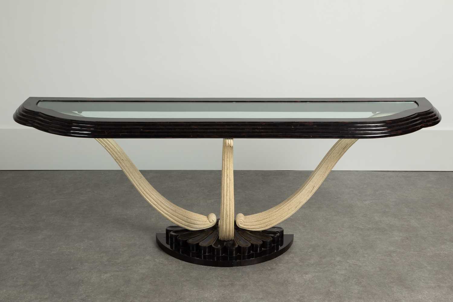 Lot 173 - A Maitland-Smith tortoiseshell-mounted console table