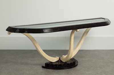 Lot 173 - A Maitland-Smith tortoiseshell-mounted console table