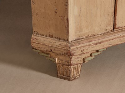 Lot 67 - A monumental painted corner cupboard