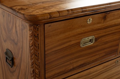 Lot 134 - A camphor wood campaign chest