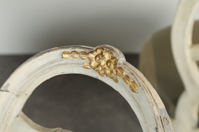 Lot 175 - A harlequin set of six Gustavian dining chairs