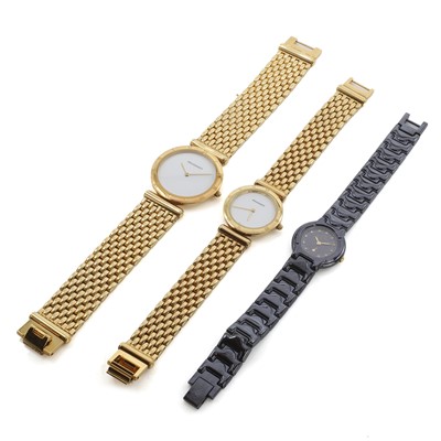 Lot 592 - † A group of quartz bracelet watches