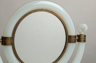 Lot 207 - An opalescent glass dressing mirror