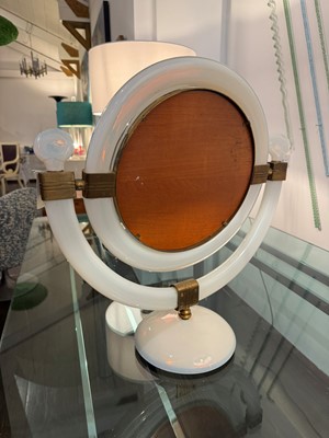 Lot 207 - An opalescent glass dressing mirror