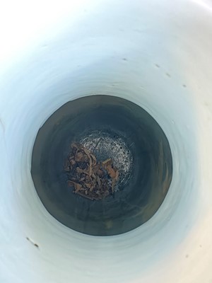 Lot 66 - A Chinese powder blue vase