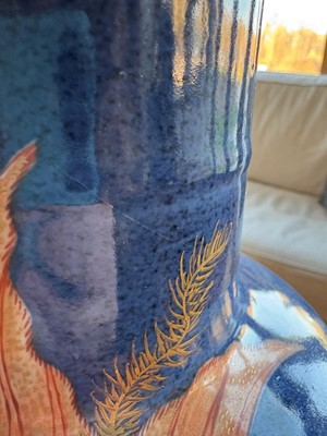 Lot 66 - A Chinese powder blue vase