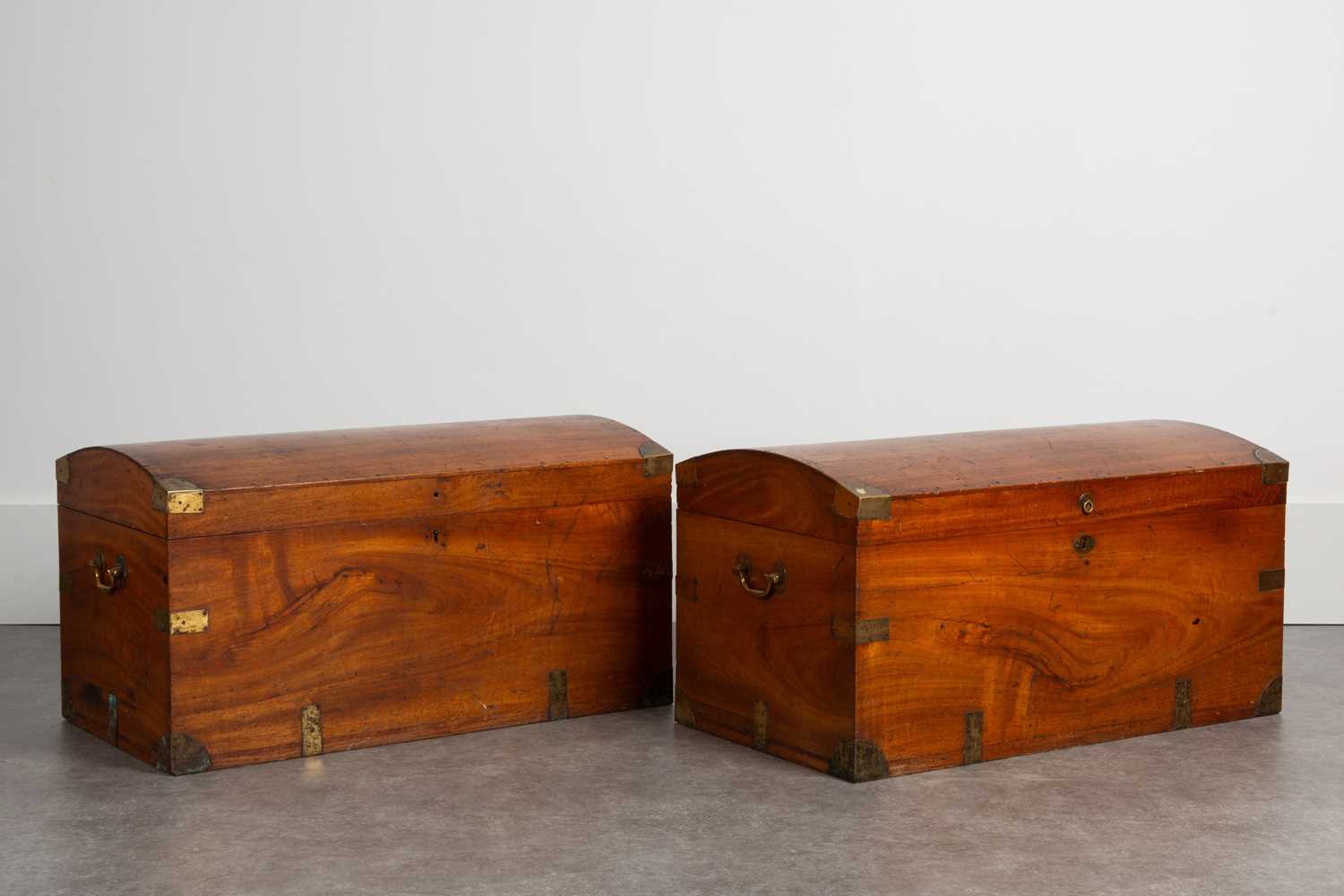 Lot 110 - A pair of camphor wood trunks