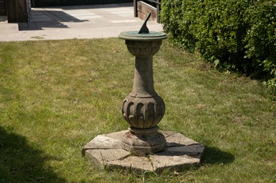 Lot 466 - A Cotswold stone sundial