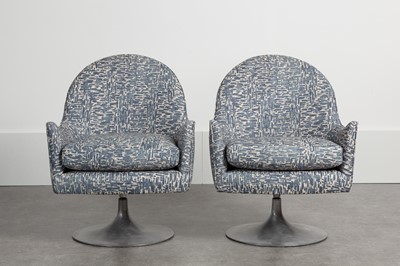 Lot 234 - A pair of upholstered armchairs