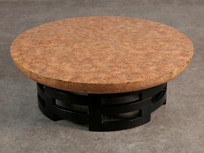 Lot 13 - A faux marble painted coffee table