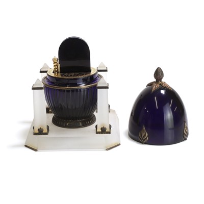 Lot 526 - A silver-gilt mounted Egg of the Covenant, by Theo Faberge
