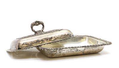Lot 35 - A George IV silver entree dish and cover