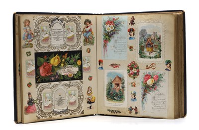 Lot 425 - A Victorian scrap album