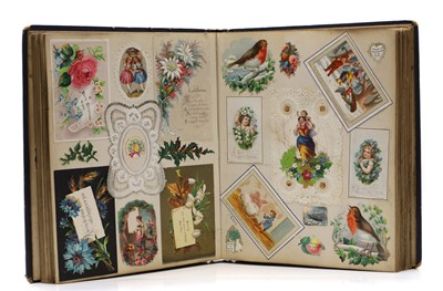 Lot 425 - A Victorian scrap album