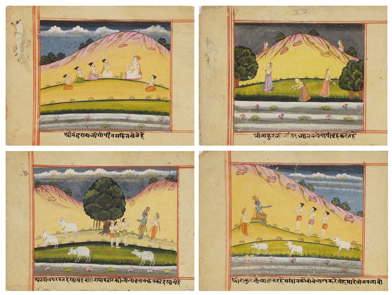 Lot 220 - Four Indian miniature paintings
