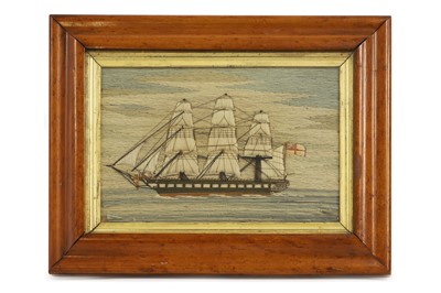 Lot 462 - A near pair of woolwork pictures