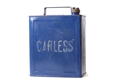 Lot 31 - A rare Carless two-gallon petrol can
