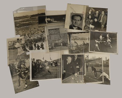Lot 74 - A collection of sports press photographs