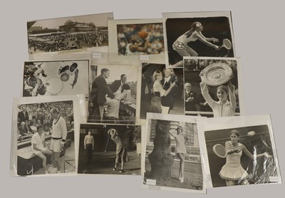 Lot 74 - A collection of sports press photographs