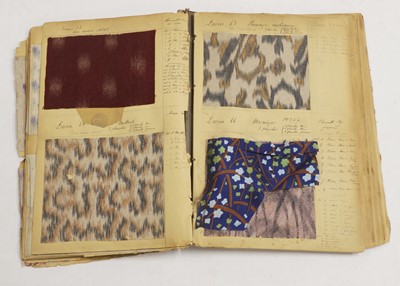 Lot 308 - A collection of fabric sample books