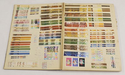 Lot 308 - A collection of fabric sample books