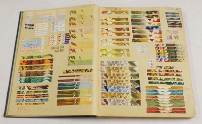 Lot 308 - A collection of fabric sample books