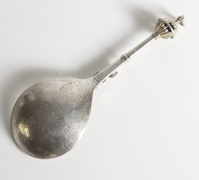 Lot 206 - A 17th-century Swedish silver spoon
