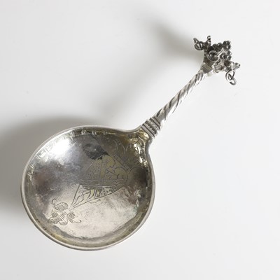 Lot 211 - A Swedish silver spoon