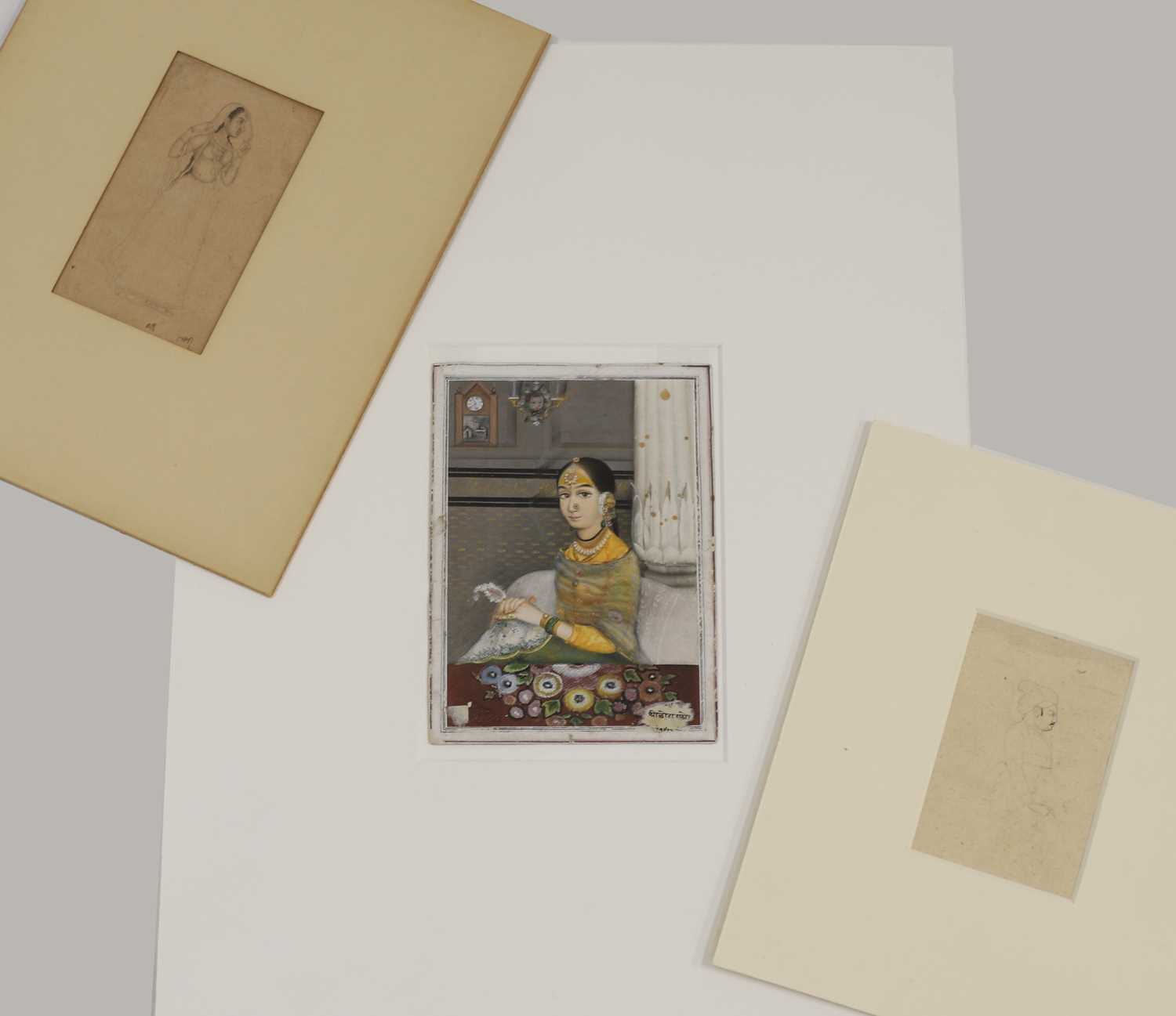 Lot 319 - A group of three Indian drawings