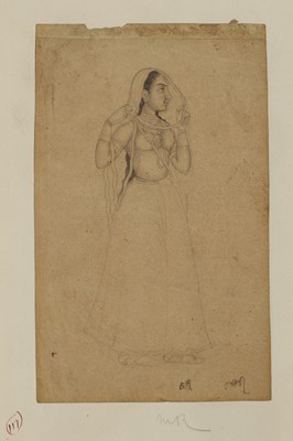Lot 319 - A group of three Indian drawings