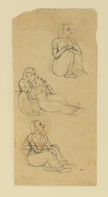Lot 320 - Three Indian drawings