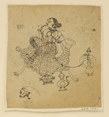 Lot 320 - Three Indian drawings