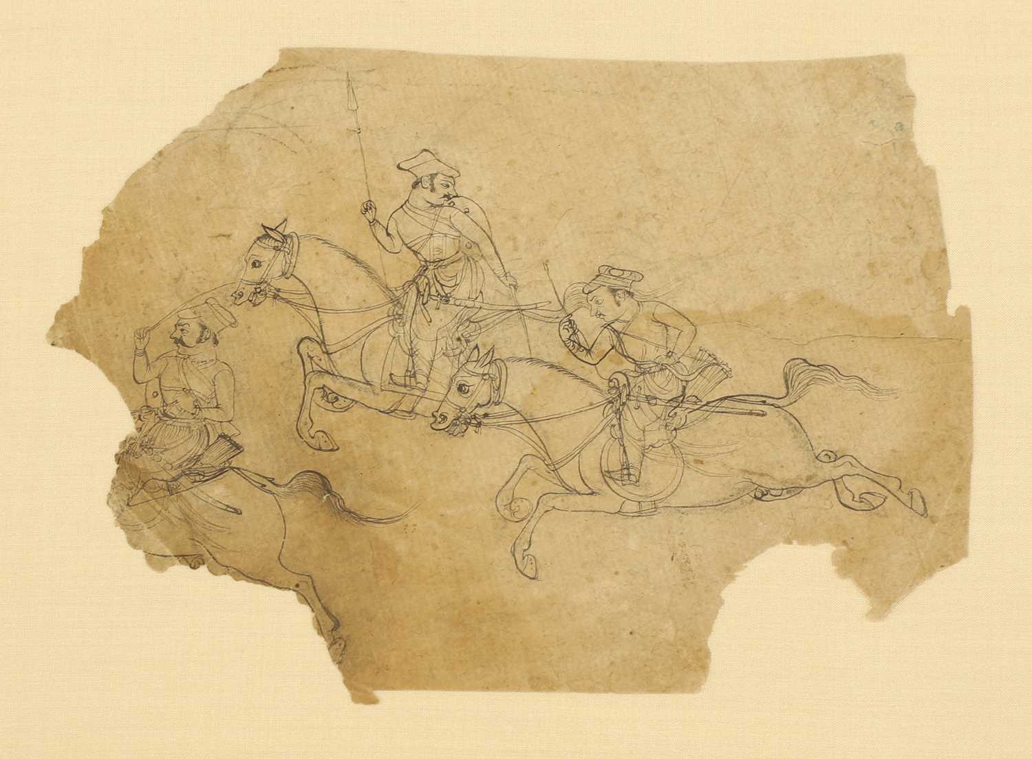 Lot 320 - Three Indian drawings