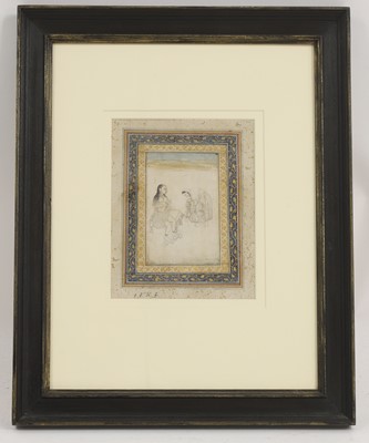 Lot 314 - An Indian drawing of a lady bathing