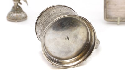 Lot 5 - A collection of Russian silver items