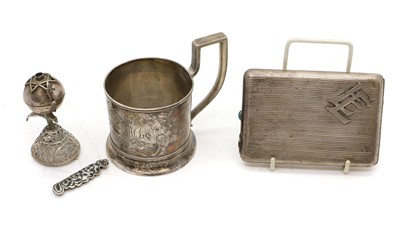 Lot 5 - A collection of Russian silver items