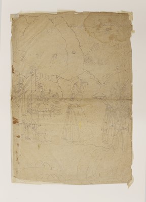 Lot 315 - Three Indian drawings
