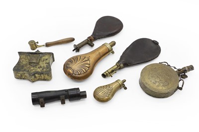 Lot 222 - A group of powder flasks